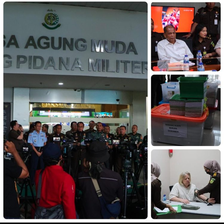 Penyerahan Tersangka dan Barang Bukti (Tahap II)  Perkara Koneksitas Korupsi Proyek Satelit Slot Orbit 123° BT