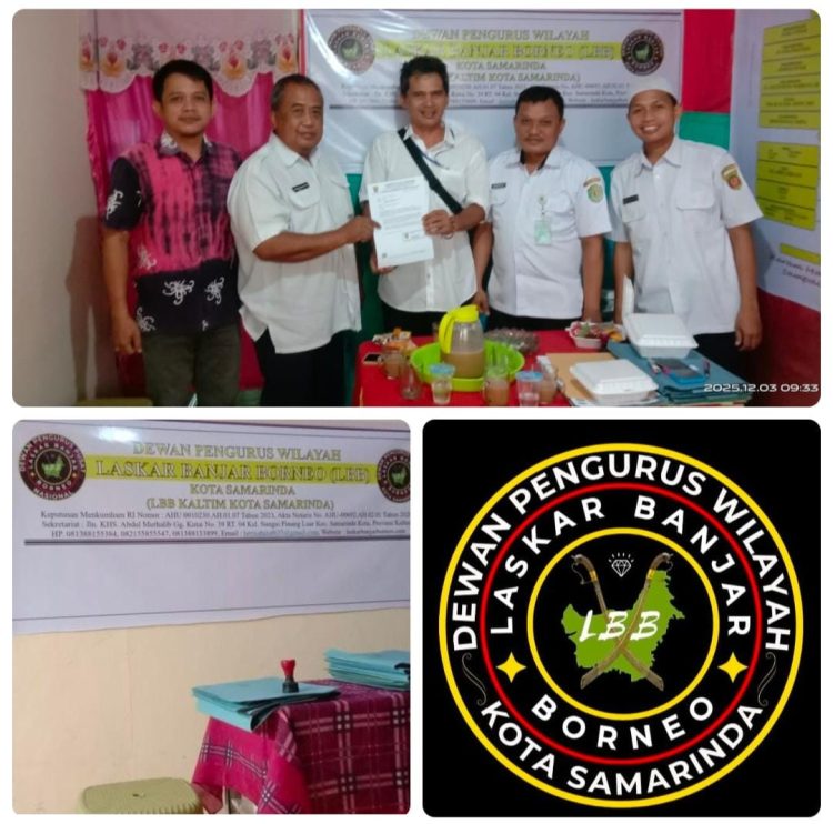 Laskar Banjar Borneo (LBB) Resmi Daftar di Kesbangpol Samarinda, Siap Berkontribusi untuk Kemajuan Kota