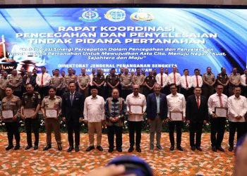 Buka Rakor Pencegahan dan Penyelesaian Tindak Pidana Pertanahan, Menteri Nusron Ajak APH Pererat Kolaborasi Berantas Mafia Tanah