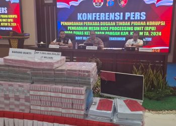 Polda Kaltim Tetapkan Tiga Tersangka Korupsi Pengadaan Rice Processing Unit Kutai Timur
