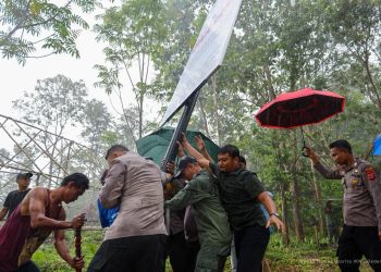 IKN Perkuat Pengamanan Kawasan Hutan: Satgas Pasang Papan Larangan di Tahura Bukit Soeharto