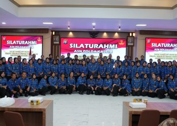 Silaturahmi ASN Polda Kaltim Warnai Peringatan HUT Korpri ke-54 Tahun 2025