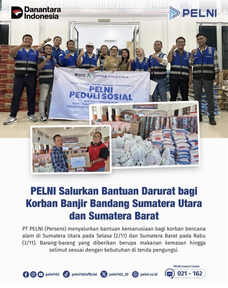 PELNI Group Gratiskan Angkut Barang Bantuan untuk Bencana di Sumut dari Seluruh Wilayah Indonesia