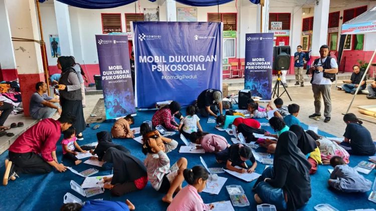 Dukungan Psikososial Anak di Pos Pengungsian Sumbar