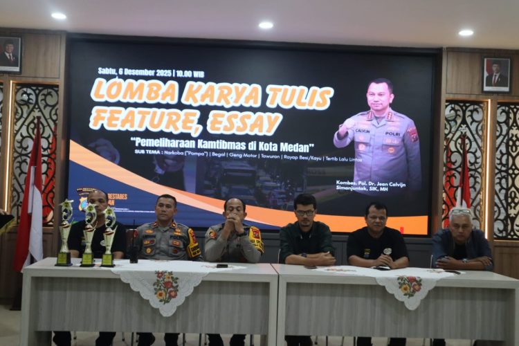 Kapolrestabes Medan Cup 2025: Media Diajak Berperan Aktif Jaga Stabilitas Kamtibmas Lewat Karya Tulis