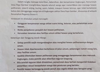 Warga Dusun II Pertanyakan Larangan Memelihara Ternak, Kades Diminta Jelaskan Dasar Aturan