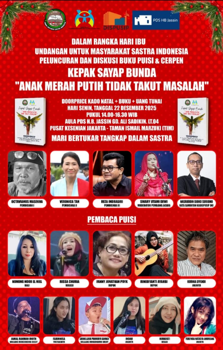 Wakil Menteri PPPA Veronica Tan akan Hadir Sebagai Pembicara Dalam Peluncuran Buku Antologi Puisi dan Cerpen