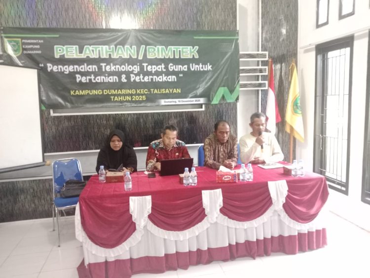 Bimtek Teknologi Tepat Guna Dorong Ketahanan Pangan Pertanian dan Peternakan di Kampung Dumaring