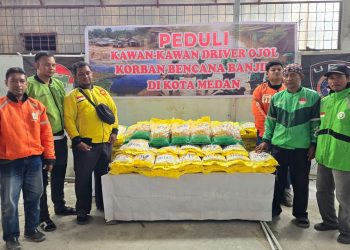 Ojol Sumut Peduli Salurkan Bantuan Untuk Korban Bencana