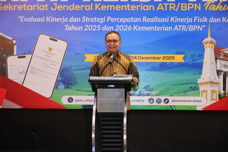 Buka Rakernis Sekretariat Jenderal, Irjen ATR/BPN Sampaikan Peran Strategis Staf Tata Usaha sebagai Pengawas Internal