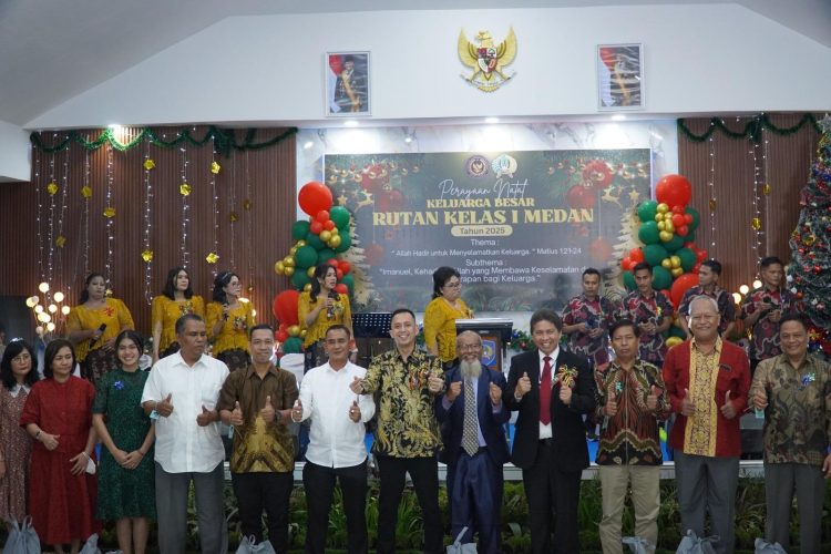 Rutan Kelas I Medan Rayakan Natal Bersama Warga Binaan, Perkuat Iman dan Kebersamaan