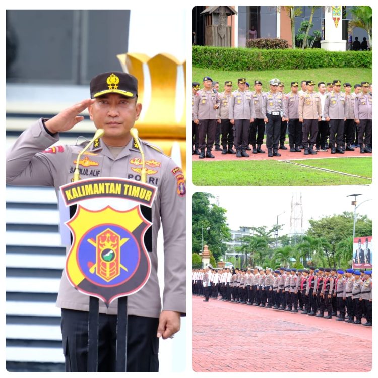 Wakapolda Kaltim Pimpin Apel Pagi, Sampaikan Terima Kasih dan Pamit Jelang Sertijab