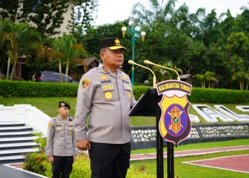 Kapolda Kaltim Pimpin Apel Pagi Awal Tahun di Mapolda Kaltim