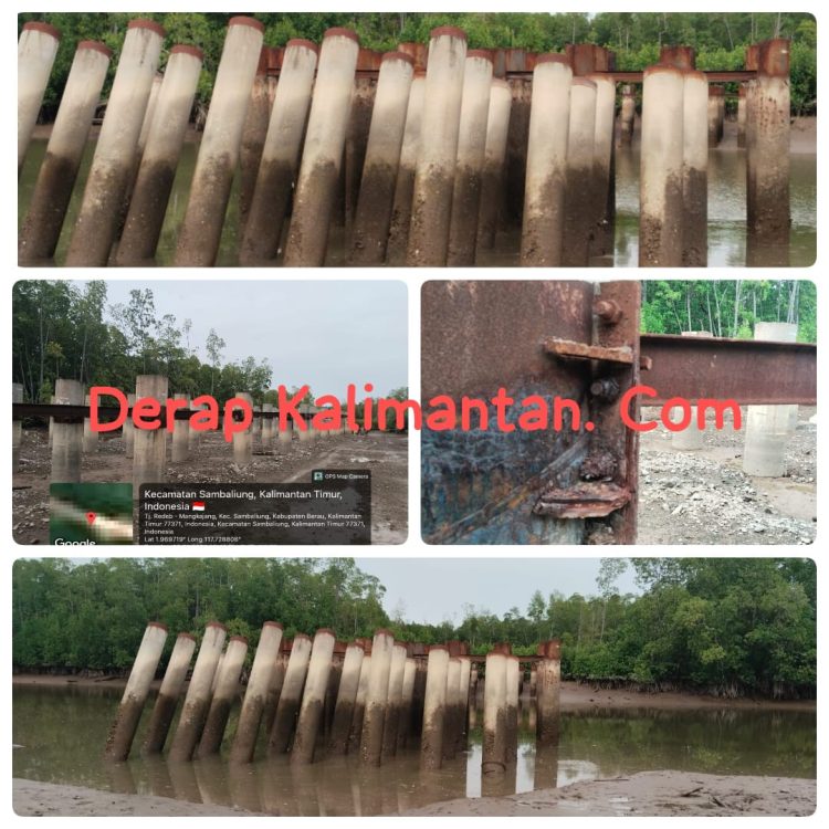 Besi Berkarat dan Beton Miring: Jejak Proyek Jembatan dan Jalan Mangkrak di Berau