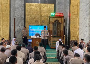 Polresta Balikpapan Gelar Peringatan Isra Mi’raj 1447 H, Kapolresta Tekankan Penguatan Iman dan Pelayanan Publik Humanis