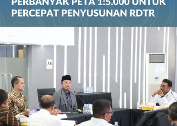 Gelar Rakor Pelaksanaan ILASPP, Menteri Nusron Ingin Perbanyak Peta 1:5.000 untuk Percepat Penyusunan RDTR