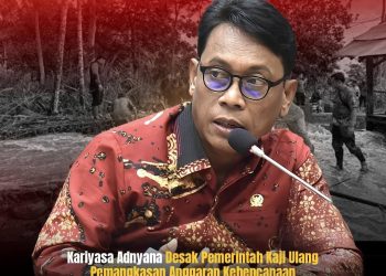 I Ketut Kariyasa Adnyana Anggota Komisi VIII Fraksi PDIP Desak Pemerintah Kaji Ulang  Pemangkasan Anggaran Kebencanaan