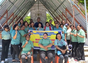 Ketua DPC WKRI St. Stefanus Sempan, Fermina Welerubun, Apresiasi  Badan Perencanaan Pembangunan Daerah (Bappeda), Atas Dukungan Yang Telah Diberikan Kepada Organisasi Wanita Katolik