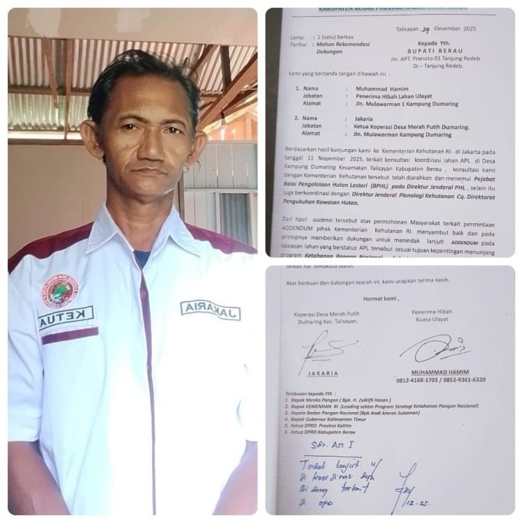 Ketua Koperasi Desa Merah Putih Dumaring Kecewa, Dukungan Pemkab Berau Mandek Meski Ada Memo Bupati