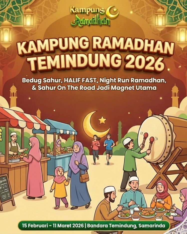 Kampung Ramadhan Temindung 2026 Resmi Digelar di Samarinda, Hadirkan Bedug Sahur, HALIF FAST hingga Night Run Ramadhan