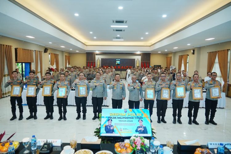 Perkuat Sinergi Amankan serta Sukseskan Rencana Kerja Pemerintah, Polda Kaltim Gelar Rapim Polri Tahun 2026