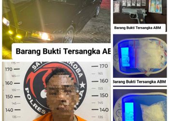Polres Batu Bara Tangkap Pengedar Narkoba di Tanjung Gading, Sabu 16,4 Gram dan Airsoft Gun Disita