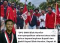 DPC GMNI Biak Numfor menyampaikan selamat atas satu tahun kepemimpinan Bupati dan Wakil Bupati Biak Numfor, Bapak M. Mansnembra dan Bapak J.C. Rumbarar Kapisa.