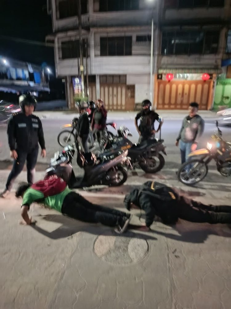 Beri Efek Jera,Timsus Dayok Mirah Polres Pematangsiantar Amankan 3 Sepedamotor Knalpot Brong