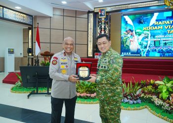 Sinergitas Menguat, Wakapolda Kaltim Hadiri Rapim Kodam VI/Mulawarman 2026
