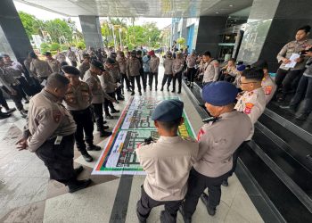 SSK Brimob Kaltim Kawal Aksi GERAM di Samarinda, Situasi Tetap Kondusif