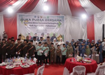 Buka Puasa Bersama Kapolres Binjai Bersama Forkopimda, Tokoh Agama Dan Mahasiswa