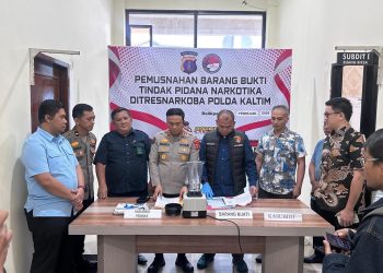 Heboh! ABH Tertangkap Bawa Ekstasi di Samarinda, Polisi Langsung Musnahkan Barang Bukti