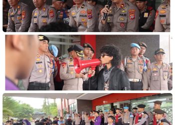 Unjuk Rasa Damai di Kukar Jadi Contoh, Mahasiswa dan Polisi Jaga Kondusivitas