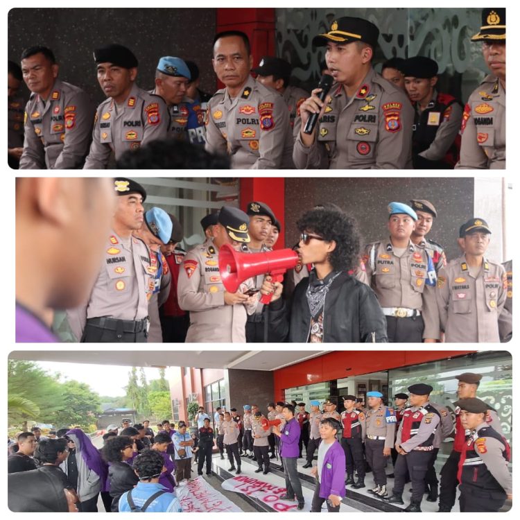 Unjuk Rasa Damai di Kukar Jadi Contoh, Mahasiswa dan Polisi Jaga Kondusivitas