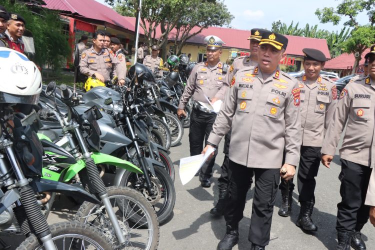 Kapolres Binjai Cek Kesiapan Kenderaan Dinas Menjelang Operasi Ketupat Toba 2026