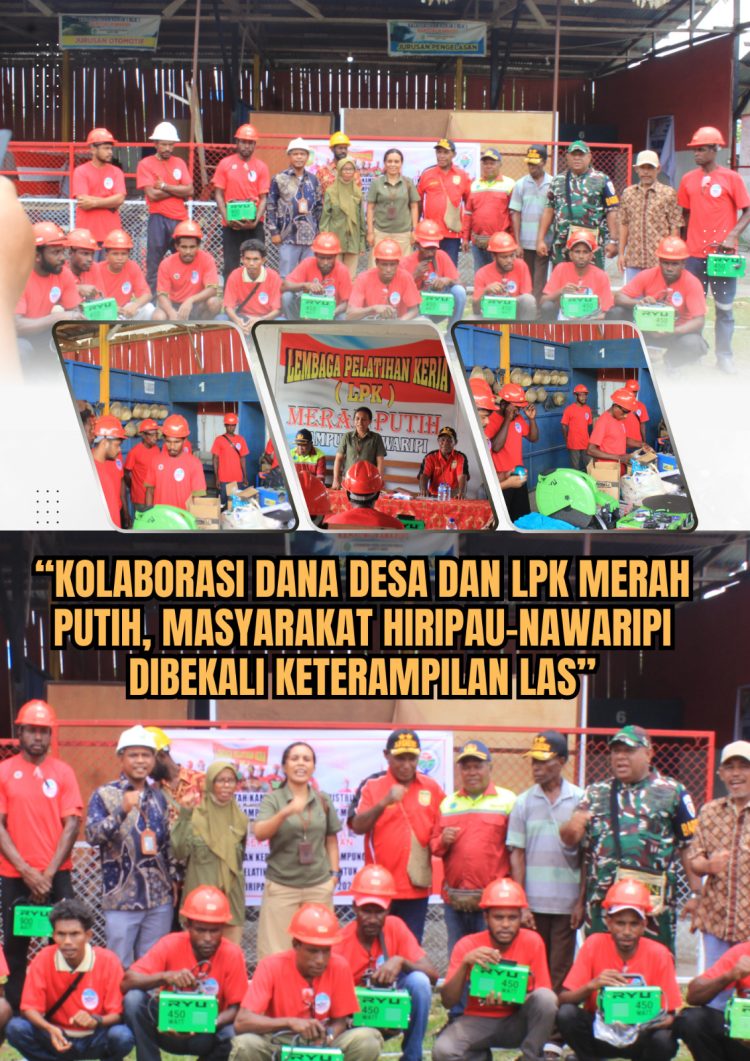 Masyarakat Kamoro Hiripau Ikut Pelatihan Welder di LPK Merah Putih Nawaripi