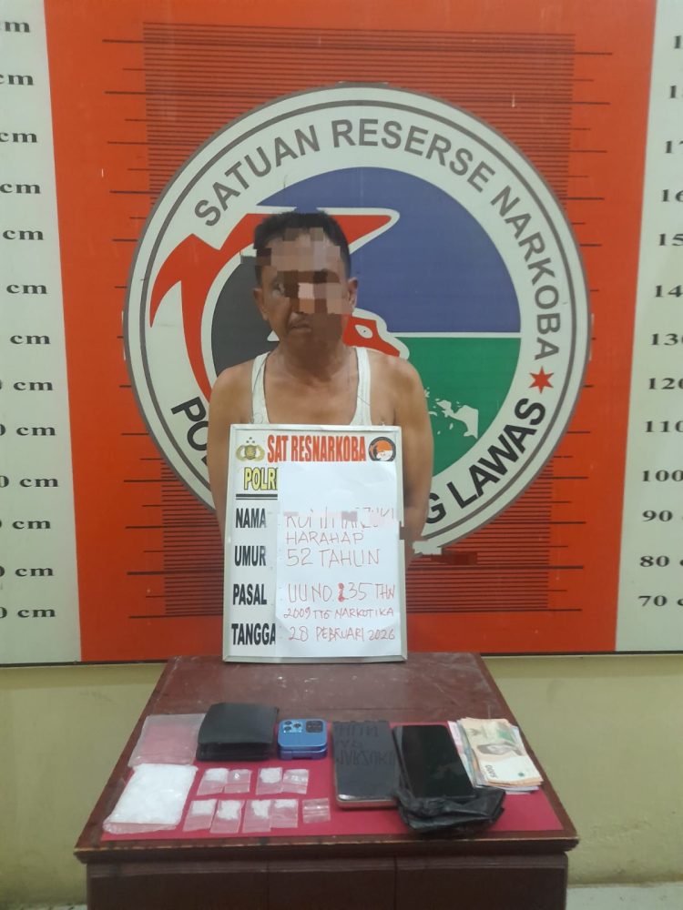 Sering Transaksi dan Konsumsi Narkoba Didalam Rumah, seorang Pengedar Sabu di Barumun Diringkus Polisi