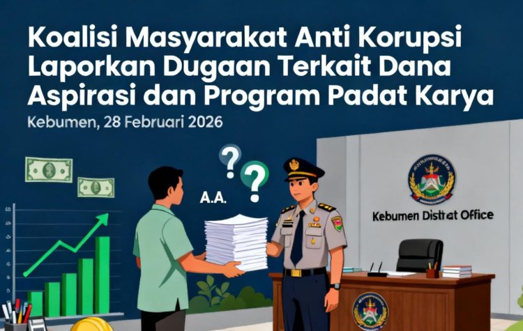 Kejaksaan Negeri Kebumen Terima Laporan Koalisi Masyarakat Anti Korupsi, Terkait Dugaan Dana Aspirasi dan Program Padat Karya