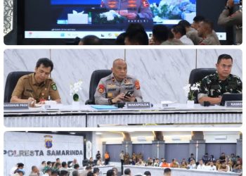 Perkuat Sinergi Pengamanan Lebaran 2026, Wakapolda Kaltim Ikuti Rakor Linsek Nasional