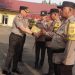 Kapolres Binjai Beri Penghargaan Terhadap Tiga Personil Bhabinkamtibmas