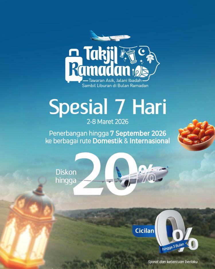 GARUDA INDONESIA HADIRKAN PROGRAM DISKON TIKET HINGGA 20% JELANG LEBARAN