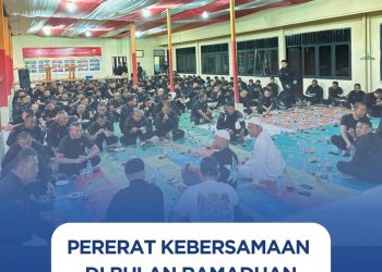 Pererat Kebersamaan di Bulan Ramadhan, Dansat Brimob Polda Sumut Pimpin Buka Puasa Bersama Personel Batalyon C