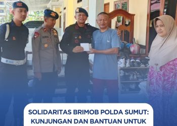 Solidaritas Brimob Polda Sumut: Kunjungan dan Bantuan untuk Rekan yang Sakit Menahun