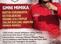 Rolling Jabatan di Mimika Dipertanyakan, GMNI: Minim Keterlibatan OAP dan Langgar UU Otsus