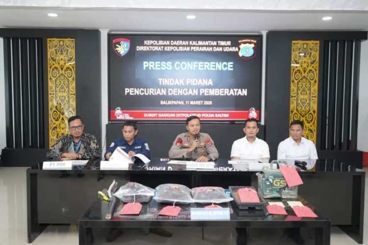 Ditpolairud Polda Kalimantan Timur Ungkap Pencurian di Platform Perusahaan di Perairan Teluk Balikpapan, Kerugian Capai Rp84 Juta