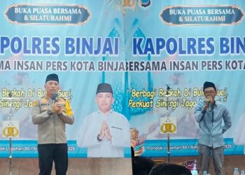 Kapolres Binjai Gelar Buka Puasa Bersama Insan Pers Se-Kota Binjai