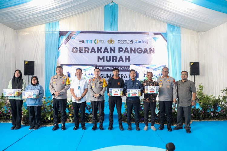 Polda Sumut dan Bulog Gelar Gerakan Pangan Murah Serentak, Stabilkan Harga Jelang Idulfitri