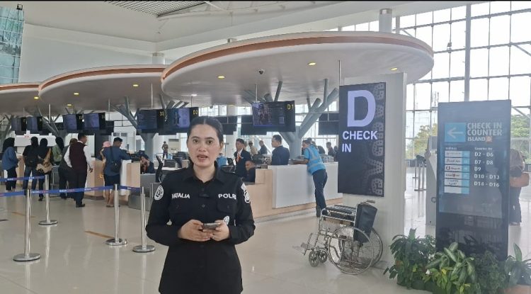 Satgas Humas Ops Ketupat Mahakam 2026 Live Report Situasi Arus Mudik di Bandara SAMS Sepinggan Balikpapan