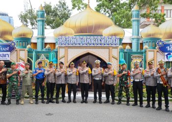 Wakapolda Sumut Cek Pos Terpadu Operasi Ketupat Toba 2026 di Lapangan Merdeka Medan