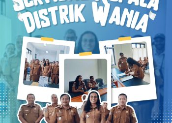 Sertijab Kepala Distrik Wania, Ria Mandiwa, Saya Akan Lanjutkan Program Yang Ditinggalkan Kadistrik Sebelumnya